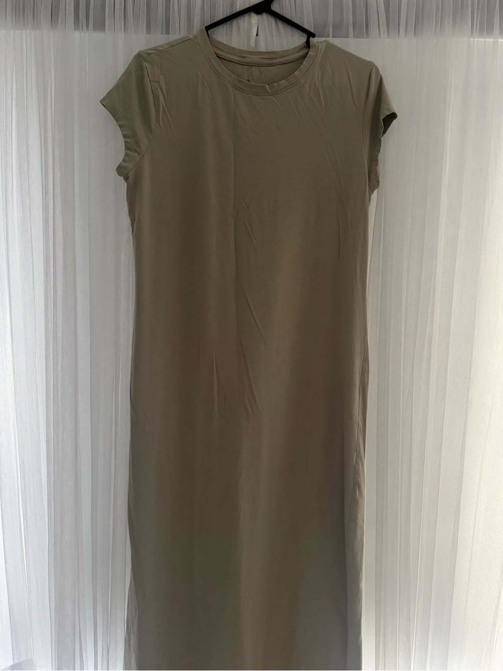 a new day Olive Crewneck Sleeveless Maxi Dress